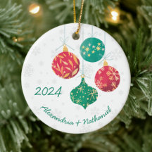 クリスマスモダン球根モノグラム