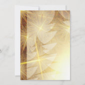 クリスマスモダン金ゴールドツリークリスチャン結婚ズ 招待状 (裏面)