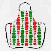 クリスマスモダン長方形 エプロン (正面)