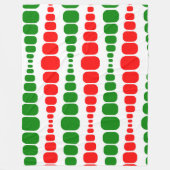 クリスマスモダン長方形 フリースブランケット (正面)