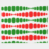 クリスマスモダン長方形 フリースブランケット (正面(横))