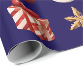 クリスマスモダン飾り ラッピングペーパー (ロールコーナー)