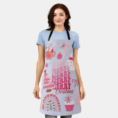 クリスマスモダン エプロン (着用した状態)