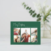 クリスマスモダン |グリーンファイブ・フォト・ホリデー・カード シーズンカード (スタンド正面)
