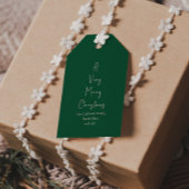 クリスマスモダン |グリーンファミリーツリーギフトラベル ギフトタグ