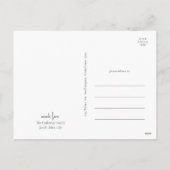 クリスマスモダン |シルバースクリプト5枚の写真 シーズンポストカード (裏面)