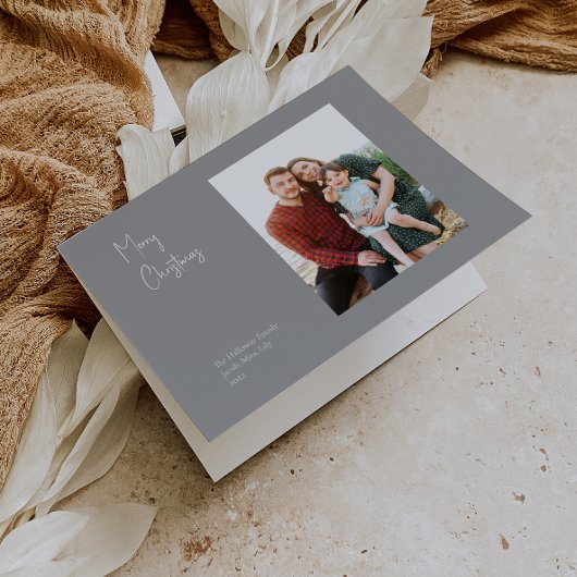 クリスマスモダン |シルバーフォールド独身の写真 シーズンカード