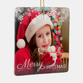 クリスマスモダン・シーズンの挨拶状 セラミックオーナメント (右)