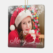 クリスマスモダン・シーズンの挨拶状 セラミックオーナメント (左)