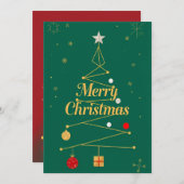 クリスマスモダン シーズンカード (正面/裏面)