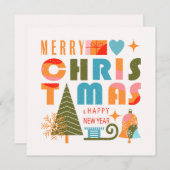 クリスマスモダン シーズンカード (正面/裏面)