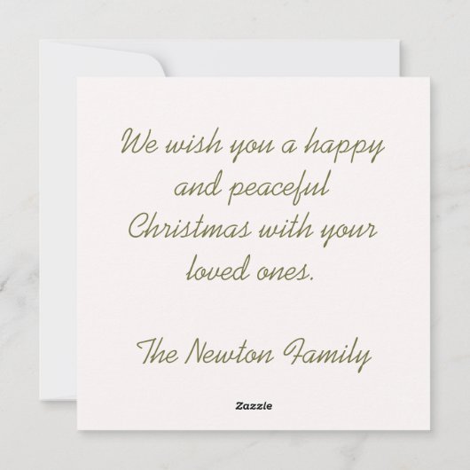 クリスマスモダン シーズンカード (裏面)