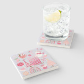 クリスマスモダン ストーンコースター (横)