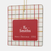 クリスマスモダン セラミックオーナメント (左)