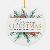 クリスマスモダン セラミックオーナメント (裏面)