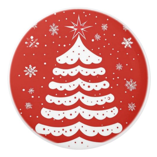 クリスマスモダン セラミックノブ (正面)