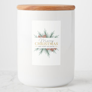 クリスマスモダン フードラベル