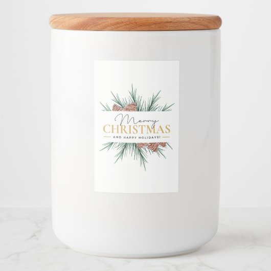 クリスマスモダン フードラベル (正面)