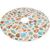 クリスマスモダン ブラッシュドポリエステルツリースカート (アングル)