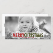 クリスマスモダン | ホリモダンデーフォトカード シーズンカード (正面/裏面)