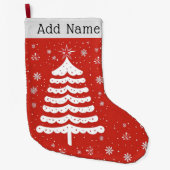 クリスマスモダン ラージクリスマスストッキング (正面)