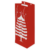 クリスマスモダン ワインギフトバッグ (裏面アングル)