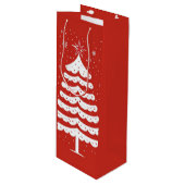 クリスマスモダン ワインギフトバッグ (正面アングル)