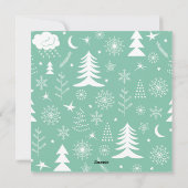 クリスマスモダン |ヴィンテージ |レトロ |スクリプト シーズンカード (裏面)