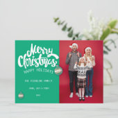 クリスマスモダン 招待状 (スタンド正面)