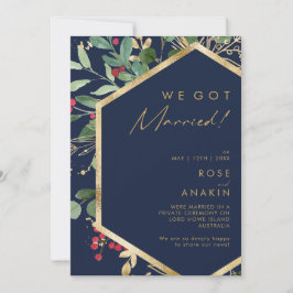 クリスマスモダン |海軍の駆け落ち宣言 招待状