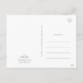 クリスマスモダン |青い3枚の写真 シーズンポストカード (裏面)