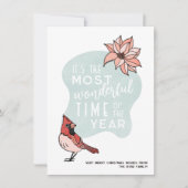 クリスマスモダン(鳥)ショウジョウコウカンチョウホリデイ (正面)