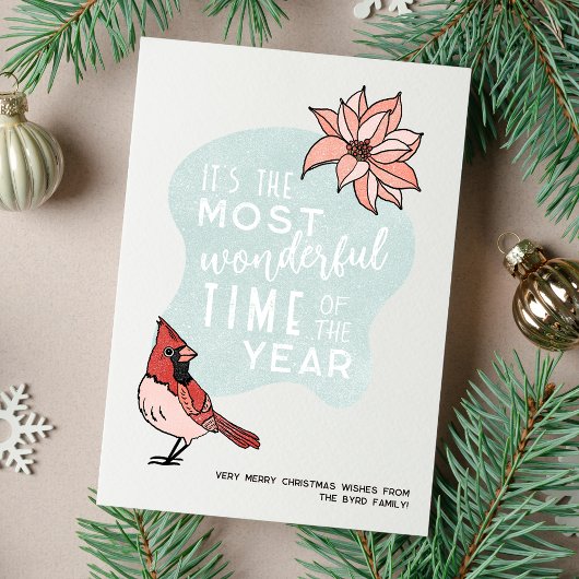 クリスマスモダン(鳥)ショウジョウコウカンチョウホリデイ