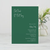 クリスマスモダン | Green 食べ DrinkとBe メリー 招待状 (スタンド正面)