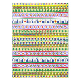 クリスマスモチーフのパターン テーブルクロス