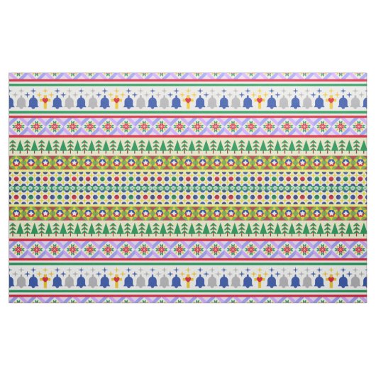 クリスマスモチーフのパターン ファブリック (ヤード)