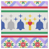 クリスマスモチーフのパターン ファブリック (見本)