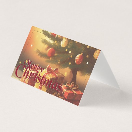 クリスマスモチーフ,クリスマスツリーの下にプレゼント付き (正面)