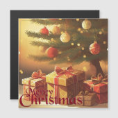 クリスマスモチーフ,クリスマスツリーの下にプレゼント付き (正面/裏面)