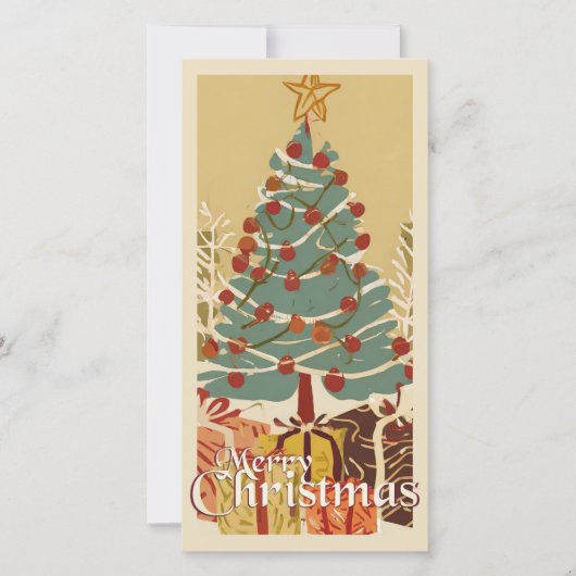 クリスマスモチーフ,クリスマスツリーの下にプレゼント付き (正面)