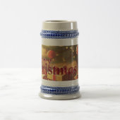 クリスマスモチーフ,クリスマスツリーの下にプレゼント付き ビールジョッキ (中央)