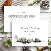 クリスマスモノクロ冬の風景写真なし シーズンカード