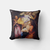 クリスマスモノグラムの出生 クッション (正面)