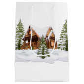 クリスマスモノグラムの抱き枕 ミディアムペーパーバッグ (裏面)