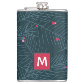 クリスマスモノグラムススススプパーソナライズされたルース フラスク (正面)