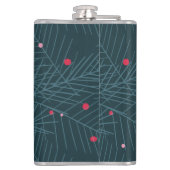 クリスマスモノグラムススススプパーソナライズされたルース フラスク (裏面)