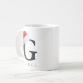 クリスマスモノグラムマグ コーヒーマグカップ (正面左)