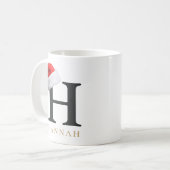 クリスマスモノグラムマグ コーヒーマグカップ (正面左)