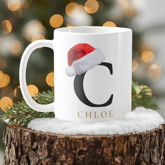 クリスマスモノグラムマグ コーヒーマグカップ