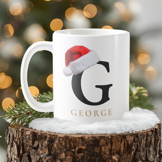 クリスマスモノグラムマグ コーヒーマグカップ